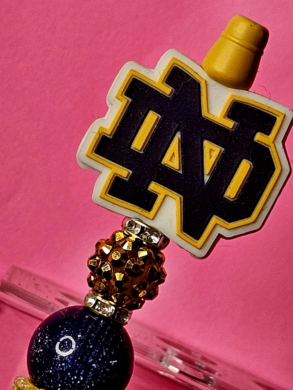 Notre Dame Sparkly/Blingy Custom Created Super Fan Pen